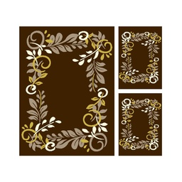 PLAZA 92365 (Rectangulaire, ( T 160X220 + 2T 60X110 ), MARRON CAFE)