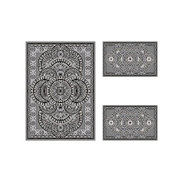 AZHAR A1820 (Rectangular, ( T 100X130 + 2T 60X100 ), GRIS FONCE)