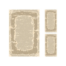 EMIRAT 99040 (Rectangular, ( T 150X230 + 2T 60X115 ), SHRINK BEIGE_MARRON BRONZE)