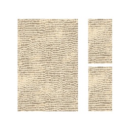 EMIRAT 99060 (Rectangular, ( T 150X230 + 2T 60X115 ), SHRINK BEIGE_MARRON BRONZE)