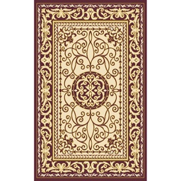 VALENCIA 9258A (Rectangulaire, 250X400, MARRON BORDEAUX_CREME)