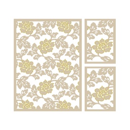 VALENCIA 66750 (Rectangulaire, ( T 160X220 + 2T 60X110 ), IVOIRE CLAIRE_CREME)