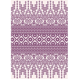 JAKARTA A0840 (Rectangular, 200X280, SHRINK BEIGE_VIOLET)