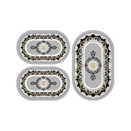 بلازا 92383 (بيضوي, ( O 80X130 + 2O 65X100 ), رمادي فاتح)