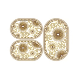 VALENCIA 76590 (Oval, ( O 80X130 + 2O 65X100 ), IVOIRE CLAIRE_CREME)