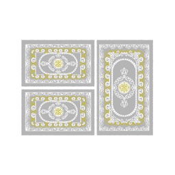 PLAZA 92380 (Rectangulaire, ( T 80X130 + 2T 65X100 ), GRIS CLAIRE)