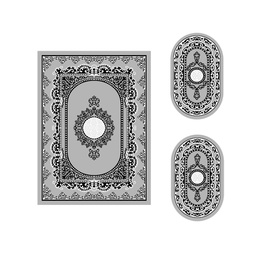 بلازا 9238R (مجموعات مختلفة, ( T 155X220 + 2O 90X55 ), رمادي فاتح)