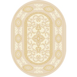 فالينسيا 5112B (بيضوي, 90X55, قشدي / قشدي)