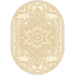 فالينسيا 5829B (بيضوي, 90X55, قشدي / قشدي)