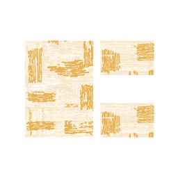 MADRID A3740 (Rectangular, ( T 100X130 + 2T 60X100 ), ECRU SHRINK_OR)