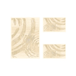 MADRID A3770 (Rectangular, ( T 100X130 + 2T 60X100 ), ECRU SHRINK - BEIGE)