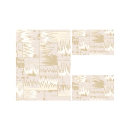 MADRID A3700 (Rectangular, ( T 100X130 + 2T 60X100 ), ECRU SHRINK /BLANC CASSE)
