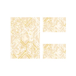 MADRID A3790 (Rectangular, ( T 100X130 + 2T 60X100 ), ECRU SHRINK_OR)