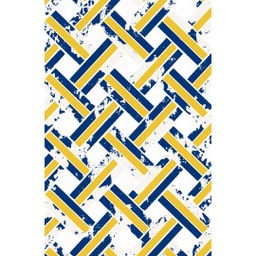 OZEL 9672A (Rectangular, 200X280, ECRU SHRINK_BLEU NUIT)
