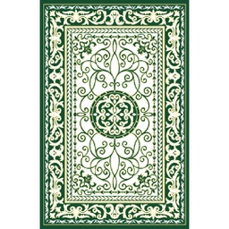 VALENCIA 9258B (Rectangular, 250X400, VERT EMERAUDE_CREME)