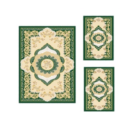 VALENCIA 93003 (Rectangulaire, ( T 150X220 + 2T 75X120 ), VERT EMERAUDE_CREME)