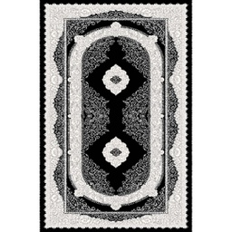 MELODIE 8905D (Rectangulaire, 190X400, NOIRE_GRIS CLAIRE)