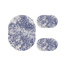 ANKARA A1200 (Ovale, ( O 100X130 + 2O 60X100 ), BLEU NUIT)