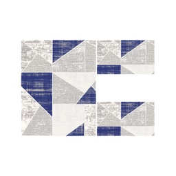 ANKARA 89170 (Rectangulaire, ( T 100X130 + 2T 60X100 ), BLEU NUIT)
