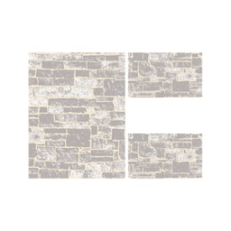 ANKARA 79970 (Rectangular, ( T 100X130 + 2T 60X100 ), GRIS FONCE)