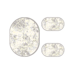 ANKARA 8888H (Ovale, ( O 100X130 + 2O 60X100 ), GRIS FONCE)