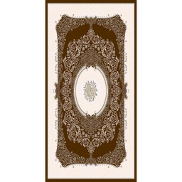 MELODIE 89049 (Rectangular, 190X150, MARRON CAFE_IVOIRE)