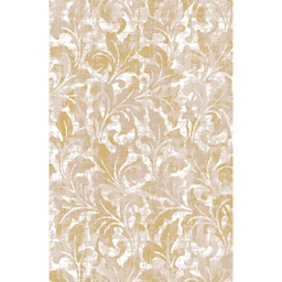 MANISA A4410 (Rectangular, 200X280, BLANC CASSE SHRINK_MARRON MIEL)