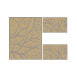 WOROUD 95230 (Rectangulaire, ( T 100X130 + 2T 60X100 ), BRONZE_CARAMEL)