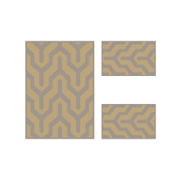 WOROUD A4260 (Rectangular, ( T 100X130 + 2T 60X100 ), BRONZE_CARAMEL)
