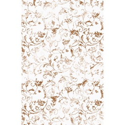 QAMAR A6250 (Rectangulaire, 200X275, ECRU SHRINK - BRIQUE)
