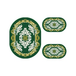 PLAZA 92356 (Oval, ( O 100X130 + 2O 60X100 ), VERT EMERAUDE)