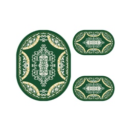 PLAZA 92376 (Oval, ( O 100X130 + 2O 60X100 ), VERT EMERAUDE)