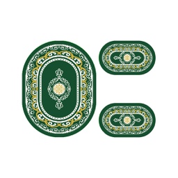 PLAZA 92386 (Oval, ( O 100X130 + 2O 60X100 ), VERT EMERAUDE)