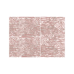 JAKARTA A0813 (Rectangulaire, ( T 80X130 + 2T 65X100 ), ECRU SHRINK_BOIS DE ROSE)