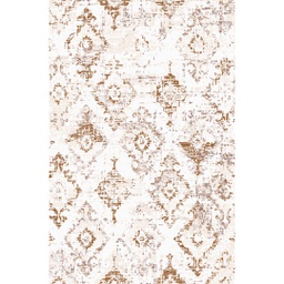 QAMAR A5240 (Rectangulaire, 200X275, ECRU SHRINK - BRIQUE)