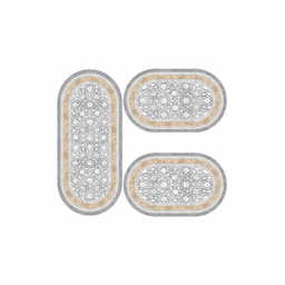 وسام 0616D (بيضوي, ( O 50X110 + 2 O50X80 ), متعدد الألوان, تفت)