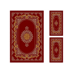 بلازا 92382 (مستطيل, ( T 150X230 + 2T 60X115 ), أحمر عنابي)