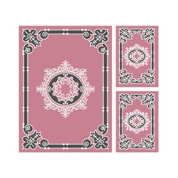 CIRTA 9308D (Rectangulaire, ( T 150X220 + 2T 60X110 ), BOIS DE ROSE)
