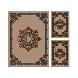 CIRTA 9308F (Rectangular, ( T 150X220 + 2T 60X110 ), BRONZE CLAIR)
