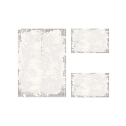 ANKARA A116H (Rectangulaire, ( T 100X130 + 2T 60X100 ), GRIS FONCE)