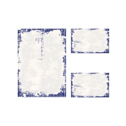 ANKARA A116H (Rectangulaire, ( T 100X130 + 2T 60X100 ), BLEU NUIT)