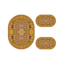 PLAZA 92356 (Oval, ( O 100X130 + 2O 60X100 ), MARRON MIEL)