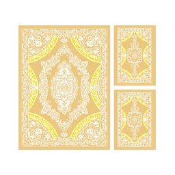 PLAZA 92370 (Rectangulaire, ( T 160X220 + 2T 60X110 ), SAUMON)