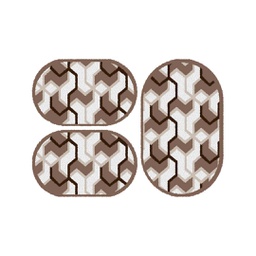 CIRTA 93390 (Oval, ( O 80X130 + 2O 65X100 ), BRONZE FONCE)