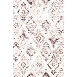 QAMAR A5240 (Rectangular, 200X275, ECRU SHRINK_MRRON CHOCO)