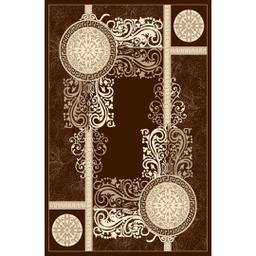 NOUR 53923 (Rectangulaire, 160X230, MARRON CAFE)