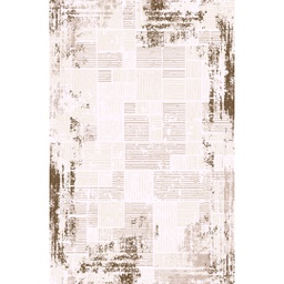 YARA A6070 (Rectangulaire, 165X230, ECRU SHRINK - MARRON CAFÈ)