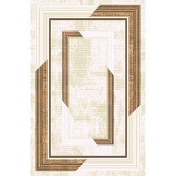 YARA A6030 (Rectangular, 165X230, ECRU SHRINK - MARRON CAFÈ)