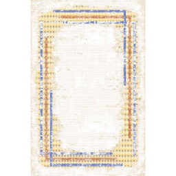 YARA A6050 (Rectangulaire, 165X230, SHRINK ECRU_BLEU VIOLACE)