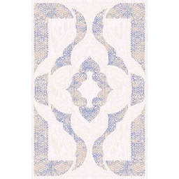 YARA A6060 (Rectangular, 165X230, SHRINK ECRU_BLEU VIOLACE)